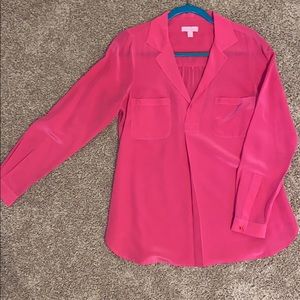 Lily Pulitzer silk pink blouse